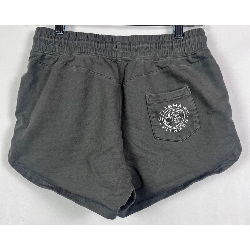 Gymshark Shorts Women's Size Small Luxe Legacy Smokey Gray Drawstring Pockets